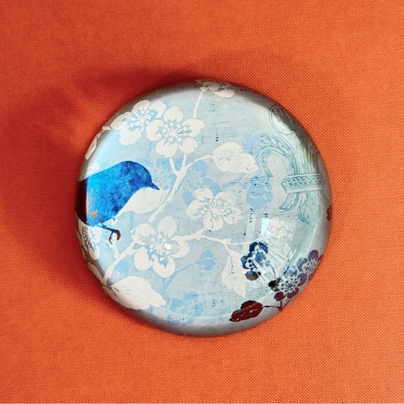 Pier 1 Imports Blue Paperweight and Charm Book Mark - Picture 3 of 9